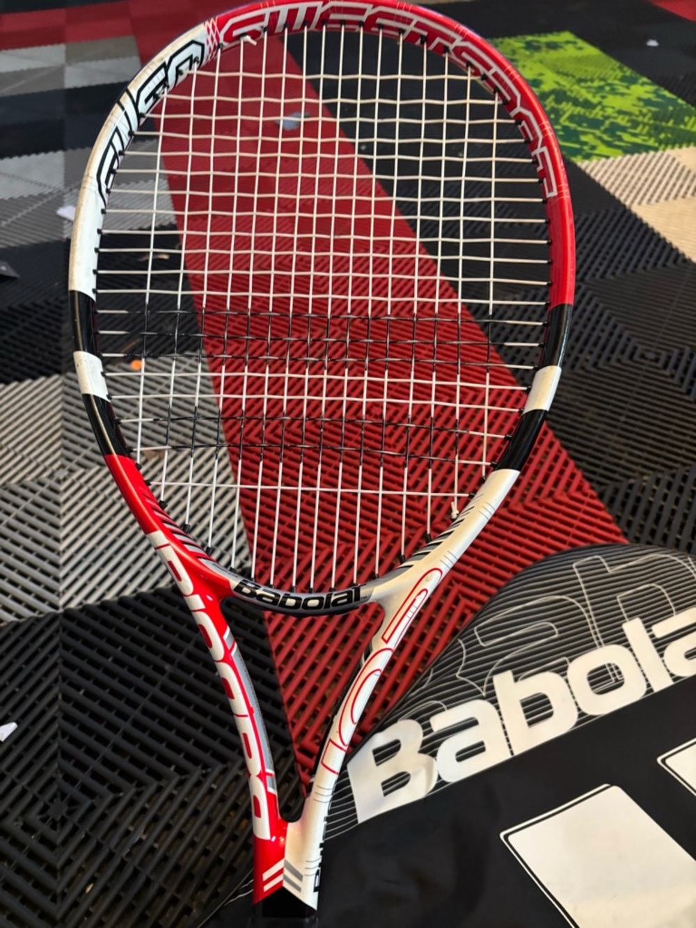 Babolat Red & White Tennis Racquet